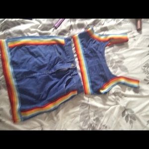 Rainbow skirt set